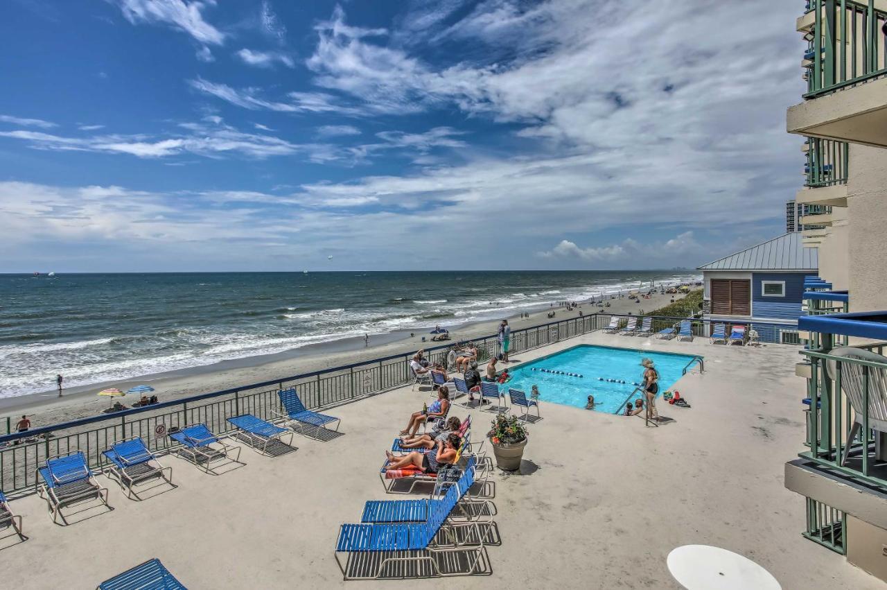 North Myrtle Beach Oceanfront Condo With Pool! Exterior photo